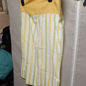 Striped Yellow and Green Vintage Pillowcase